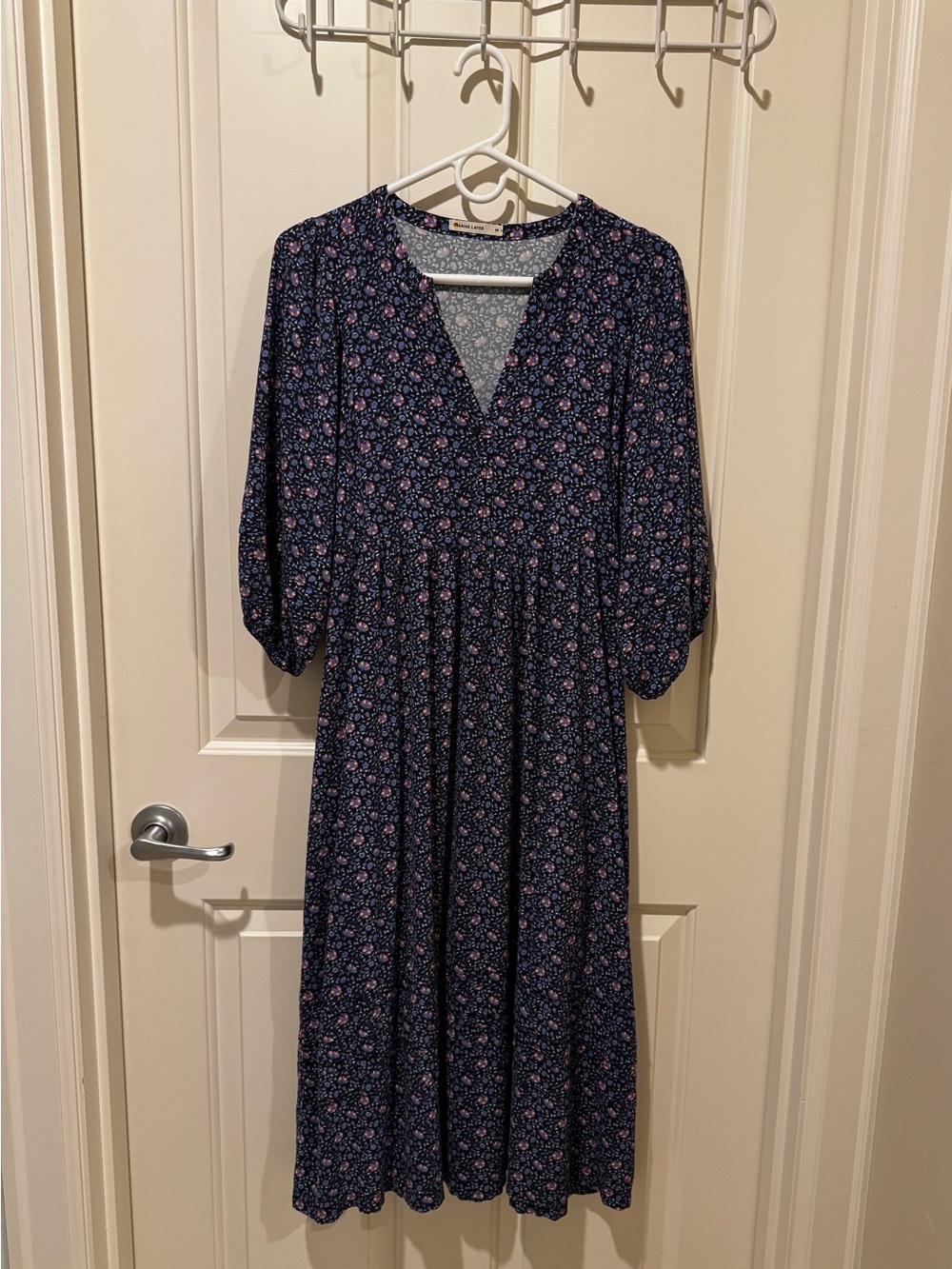 Marine Layer Lola Midi Floral Dress